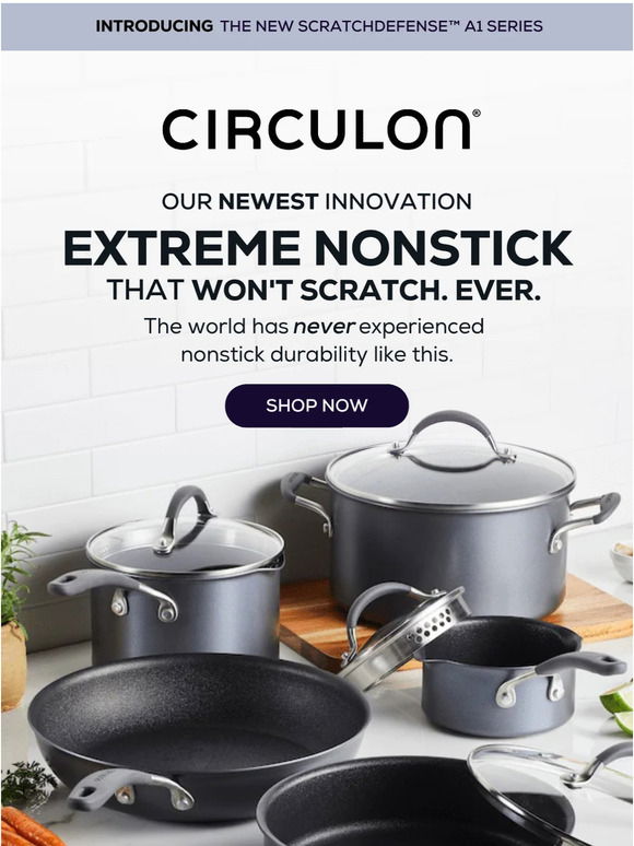 Circulon Scratch Defense 11 Piece Cookware Extreme Non Stick Cookware Set