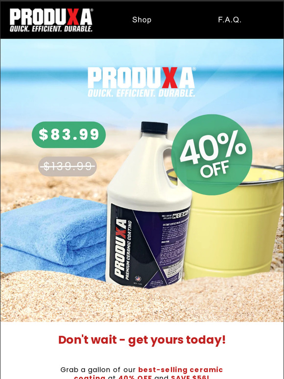 🚙 40% OFF ceramic coating gallons!