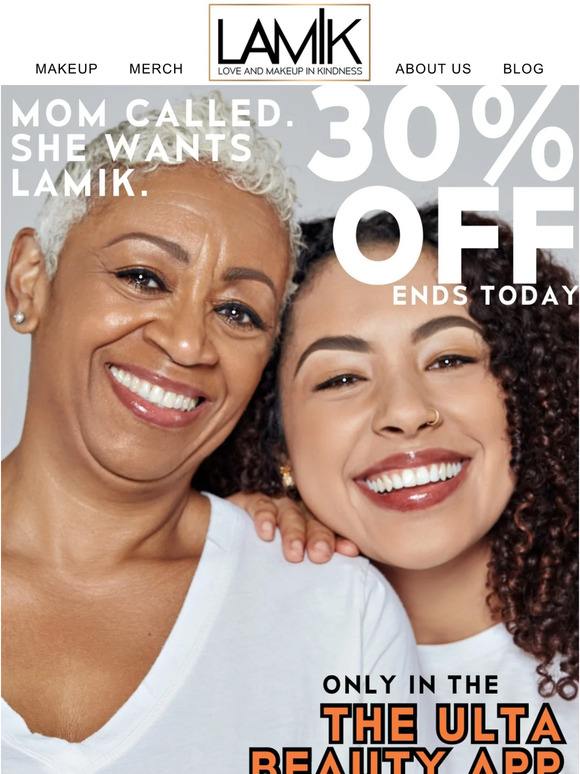 In time for Mother’s Day: 30% off ends TODAY