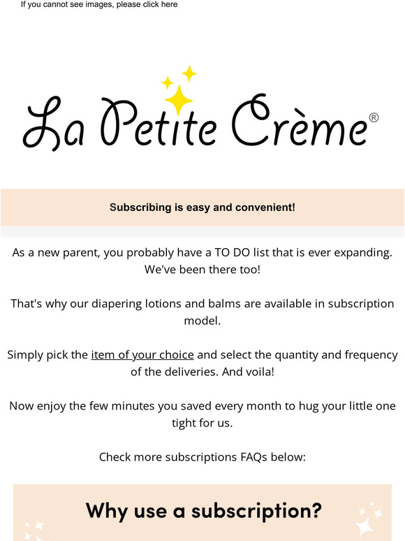 ✨ Get La Petite Creme delivered right to your doorstep ✨