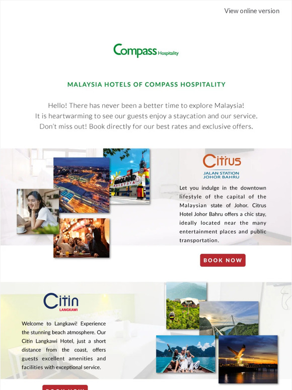 There has never been a better time to explore Malaysia with Compass!