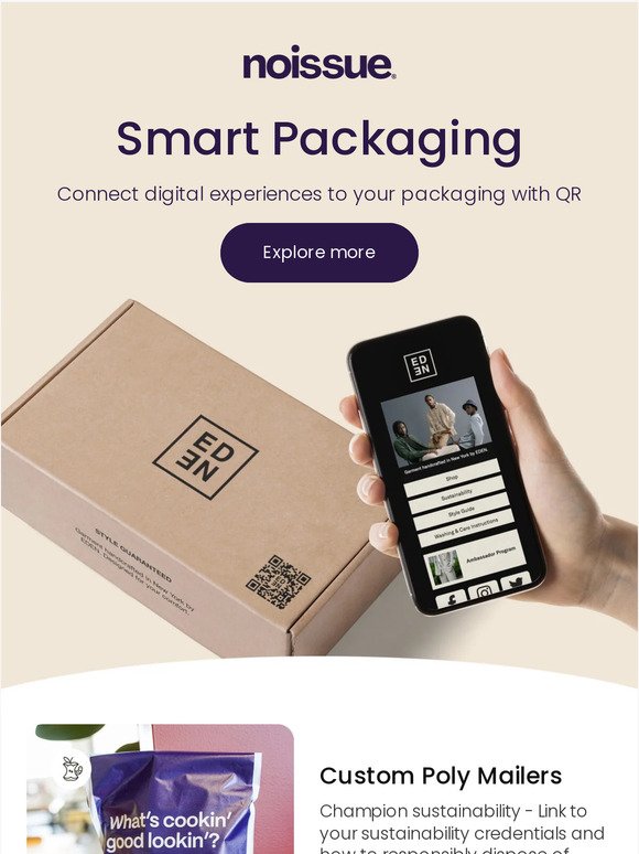 Smart Packaging - Take customers online in one easy scan.