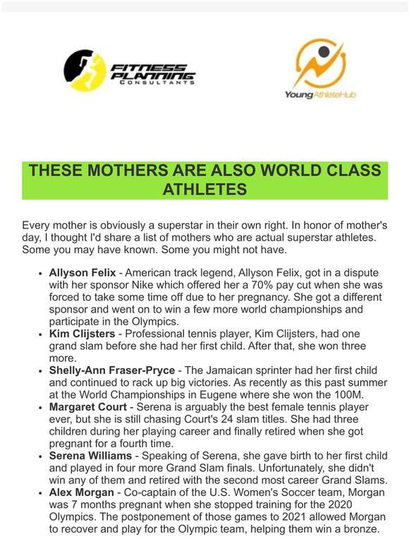 These Mothers Are Also World Class Athletes