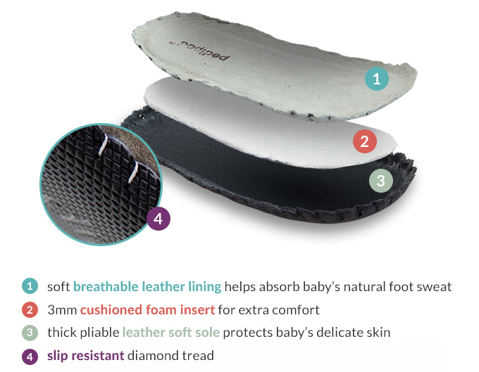 soft breathable leather lining