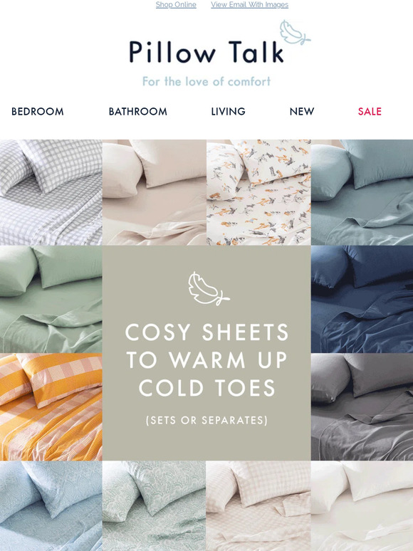 pillowtalk Cosy sheets to warm up cold toes Milled