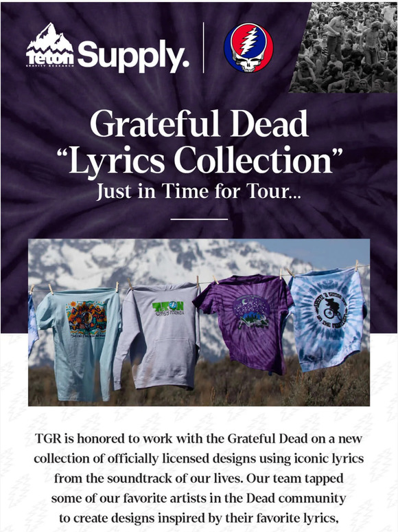 Grateful Dead x TGR Summerland Dancing Bears Tee | Large / Black | Teton Gravity Research