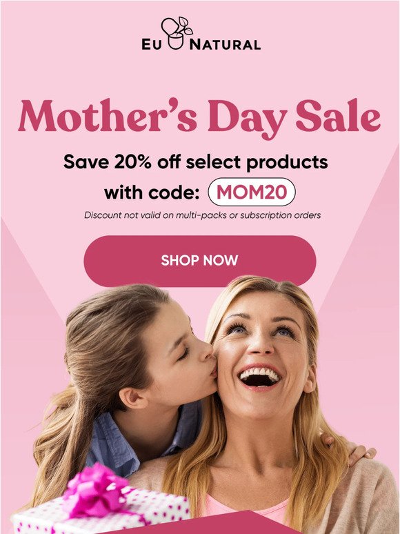 Mother’s Day Sale starts now! 🌸