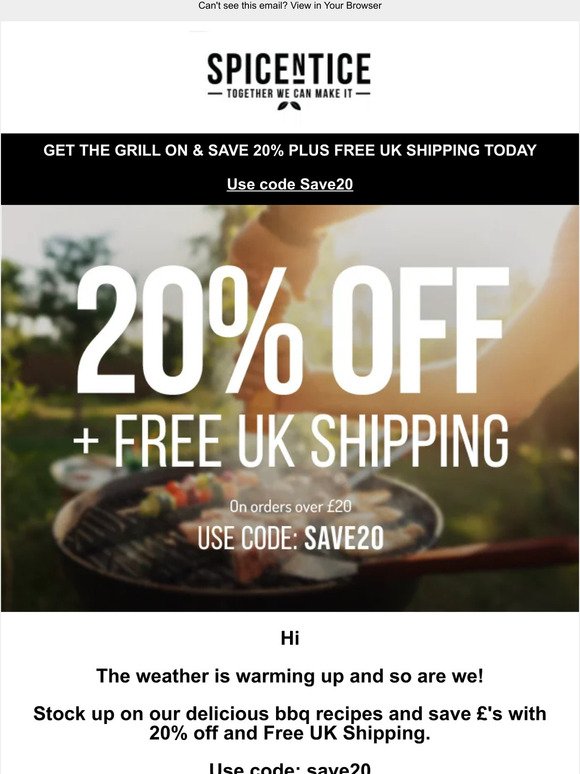 20% off plus FREE Shipping 🚚 - UK Tracked Delivery