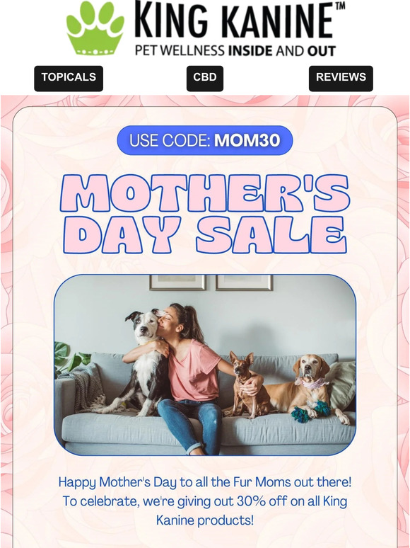 🥰🐶🥰 Mothers Day Weekend Sale 🥰🐶🥰