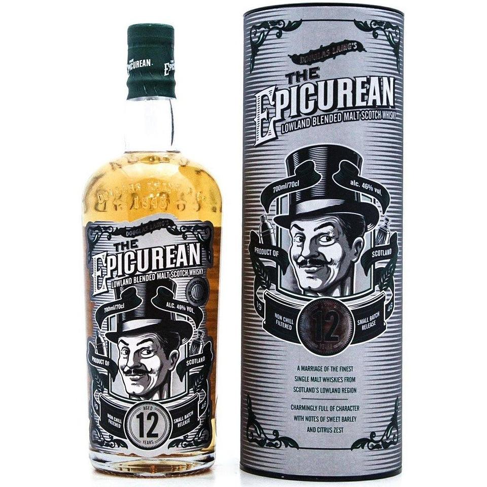 The Epicurean 12 Year Old Lowland Blended Malt Scotch Whisky - 70cl 46%