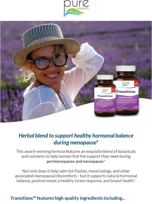 Say goodbye to an uncomfortable menopause...