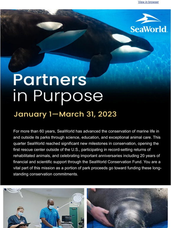 SeaWorld: SeaWorld Is On A Mission... And We Can’t Do It Without You ...