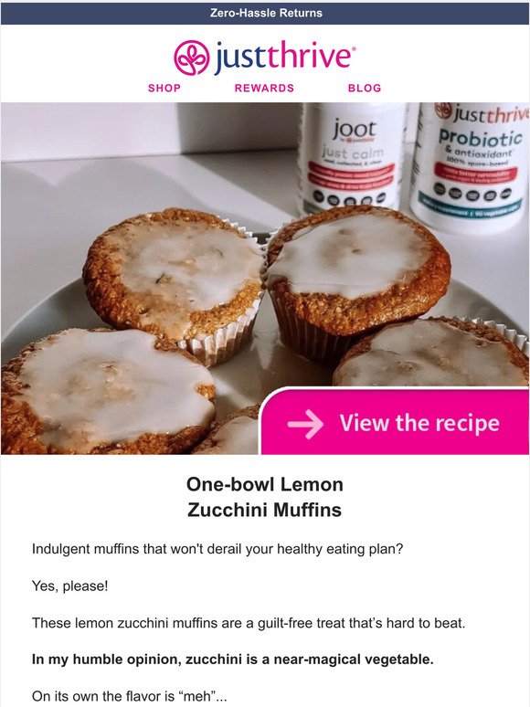 Lemon zucchini muffins (recipe)