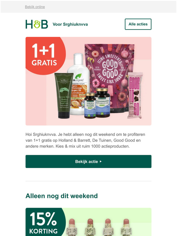 Laatste kans: 1+1 gratis ⏳
