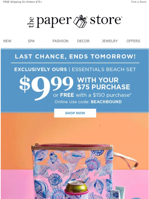 The Paper Store Last Chance Tomorrow for a FREE GIFT! Milled