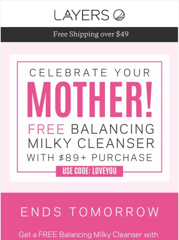 Last Chance! Mother's Day Sale ends tomorrow!