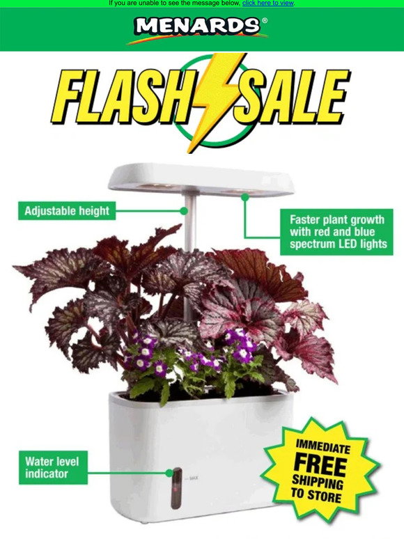 Menards: Self-Watering Planter w/LED Grow Light UNDER $20! | Milled