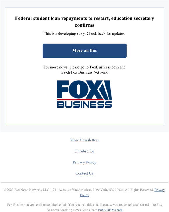 Fox News Federal Student Loan Repayments To Restart Education fox-news-federal-student-loan-repayments-to-restart-education