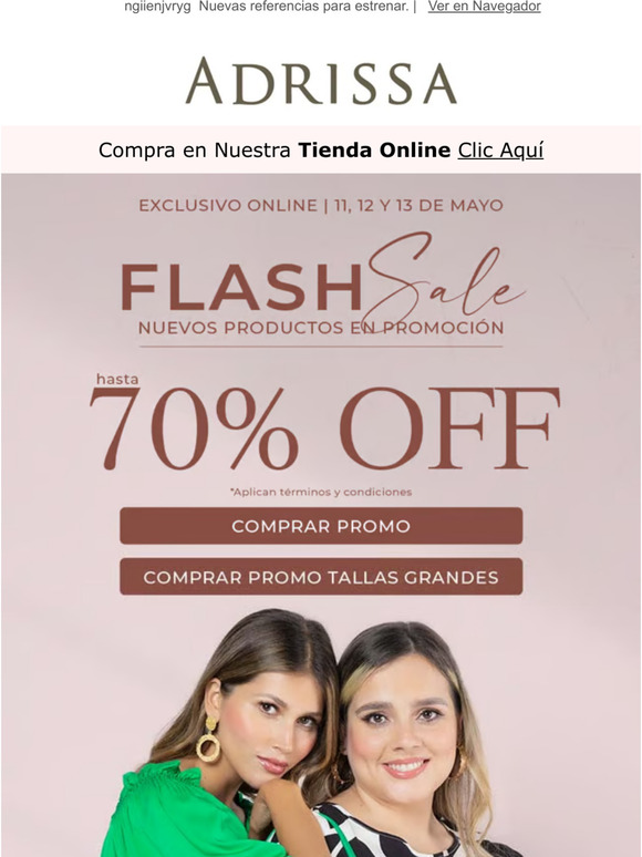 Adrissa discount tallas grandes