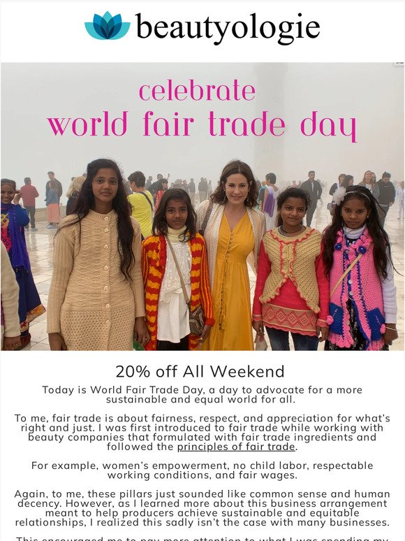 World Fair Trade Day Sitewide Sale 🌎