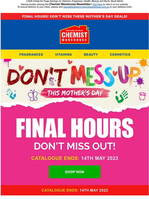 Chemist Warehouse CN Final Hours Don t Miss These Mother s Day Deals chemist-warehouse-cn-final-hours-don-t-miss-these-mother-s-day-deals