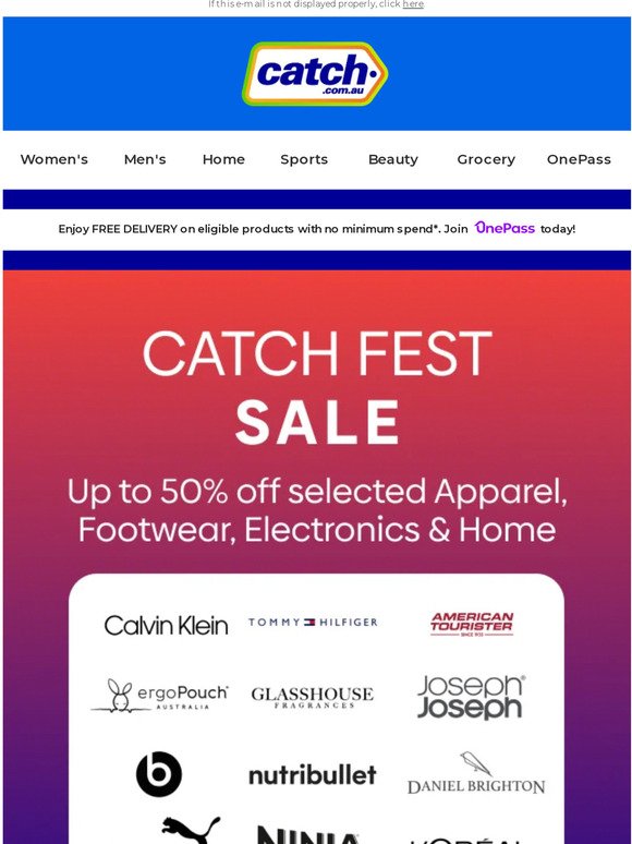 🙌 Catch Fest Sale starts NOW