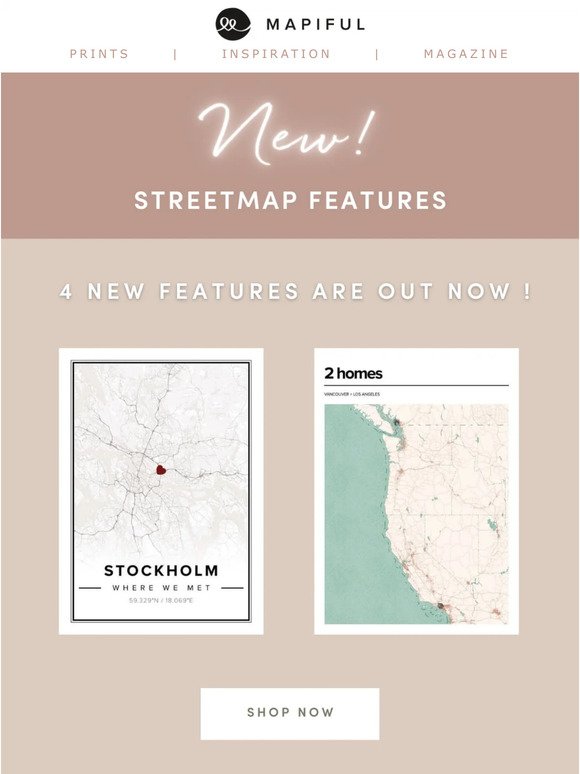 New Street Map features 💫