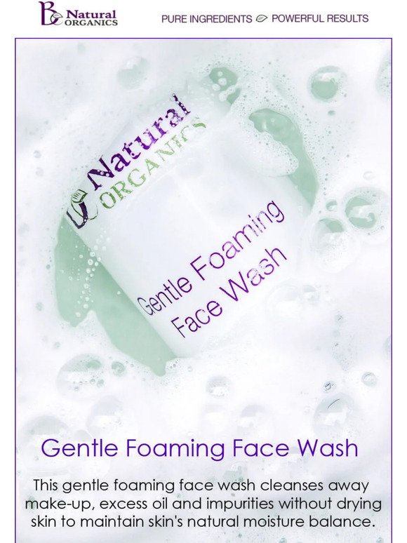 Gentle Foaming Face Wash Now Only $18.00
