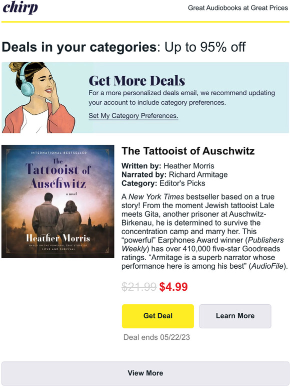 Our favorite audiobook deals for Saturday