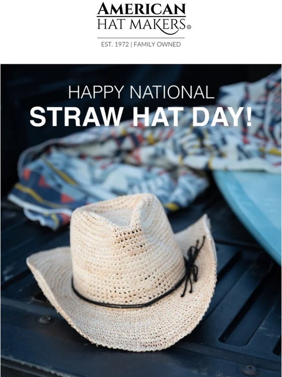 It's National Straw Hat Day!