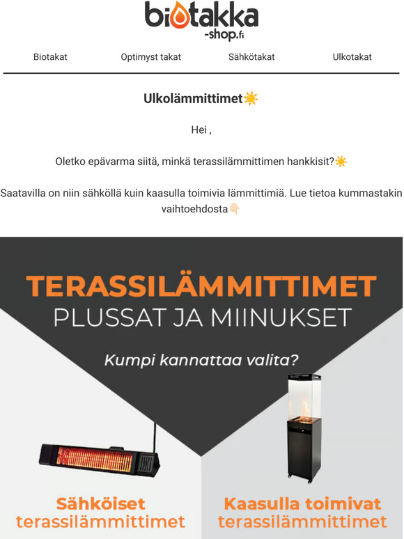 Löydä oikea lämmitin terassillesi!🔥