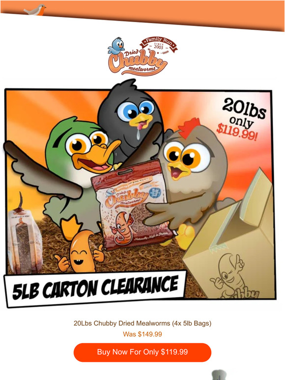 🔥 Save $30 on our 5Lb Carton Clearance 🔥
