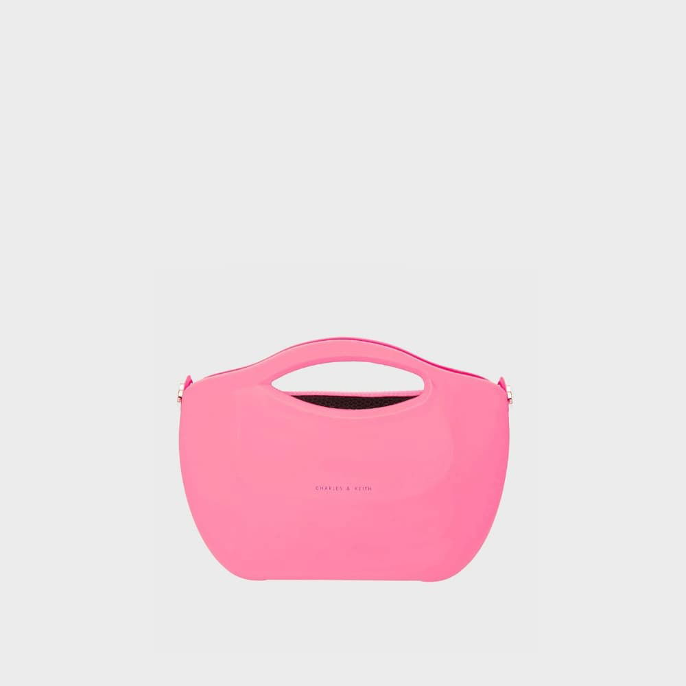 Cocoon Curved Handle Bag - Pink