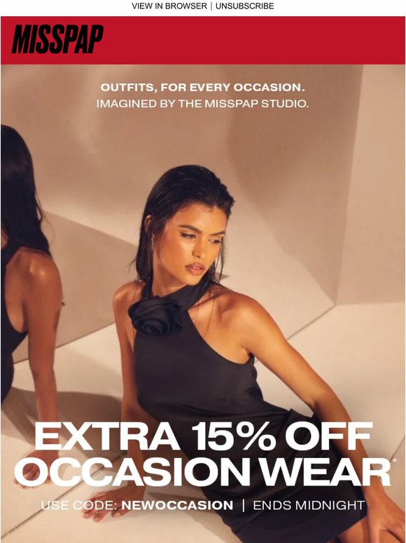 15% Off Your Occasion Wardrobe