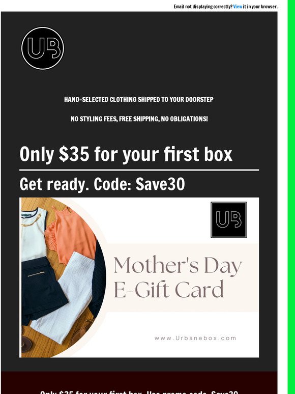 Last Minute Mother’s Day E-Gift Cards!!!