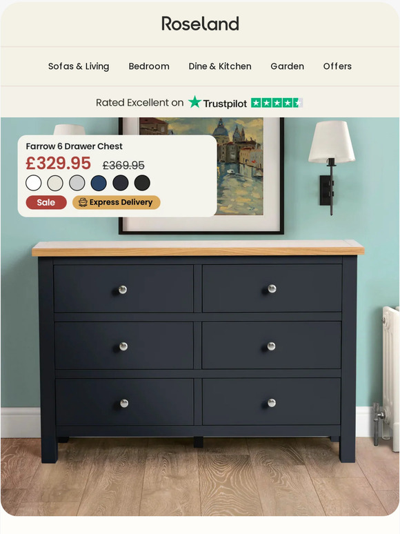 Roseland Furniture NEW colourways in our Farrow range ⚡️ Milled