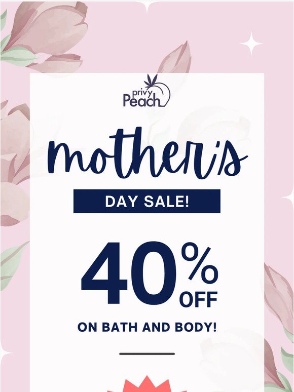 40% Off on Bath and Body...