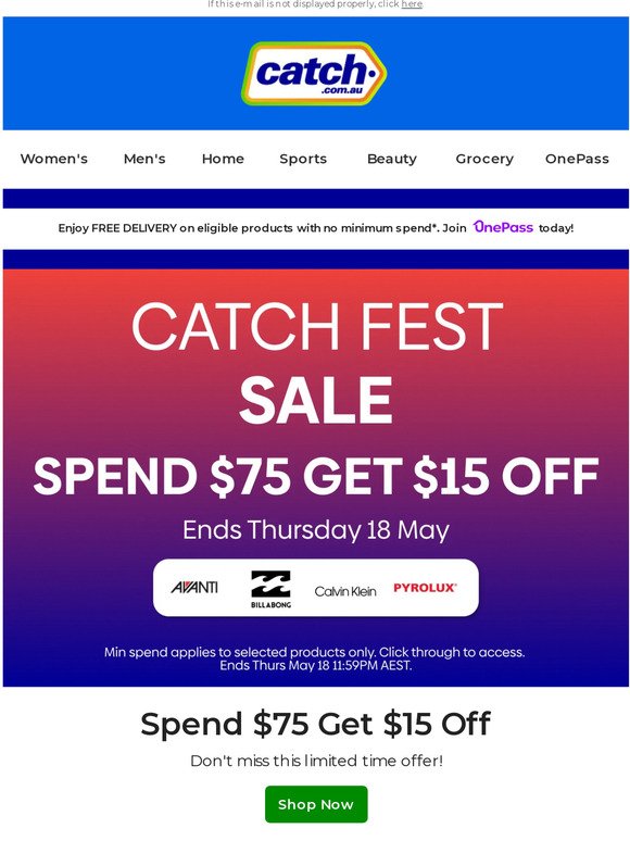 Catch Fest Sale: You won't want to miss these deals 🔎