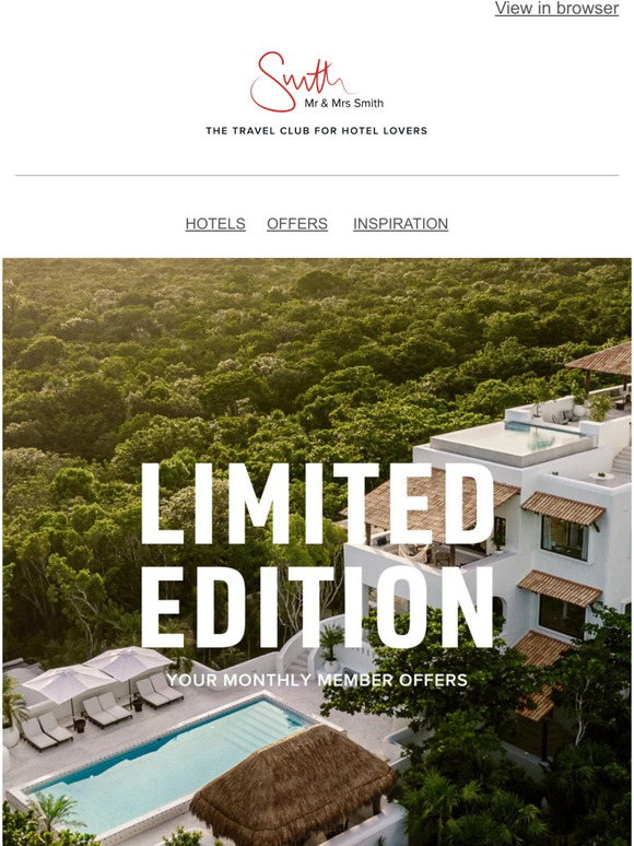Limited Edition: 20% off a beachside hacienda in Mexico and more balmy benefits