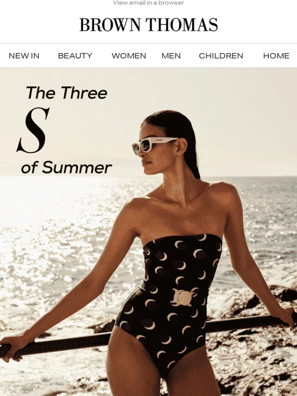 Swimwear, sunglasses and sandals