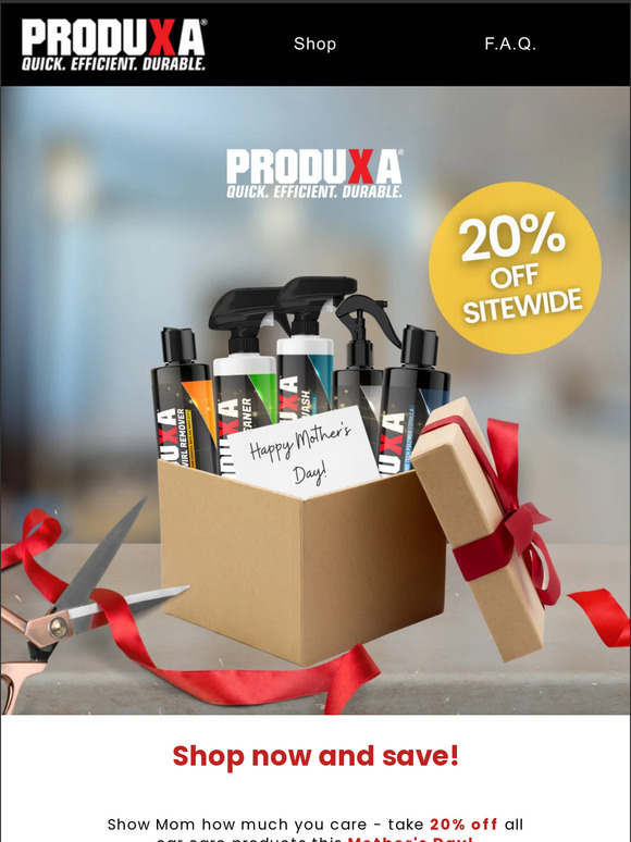 🎁 20% OFF sitewide: Mother's Day Sale!