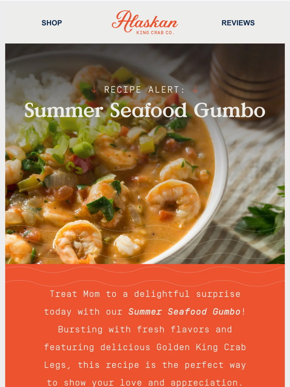 Alaskan King Crab Co. Recipe Alert Summer Seafood Gumbo 🦀 Milled