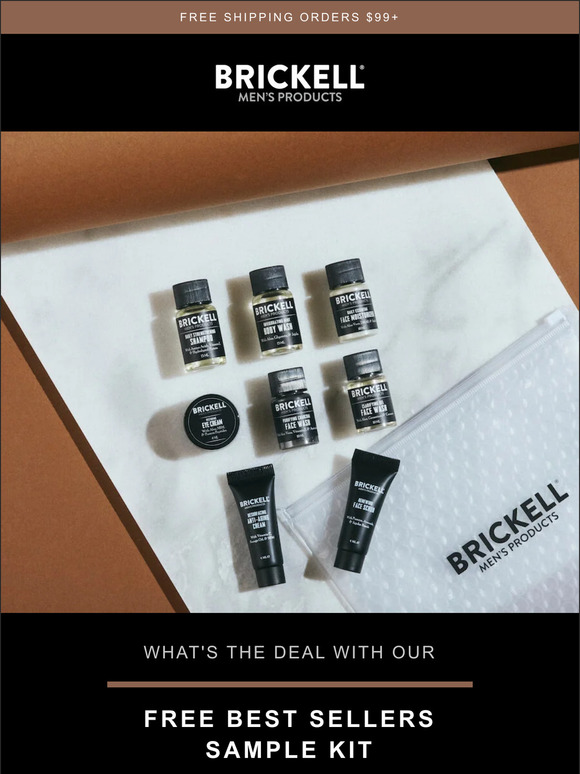 Brickell Men's Products What's the Deal with Our Free Sample Kit? Milled