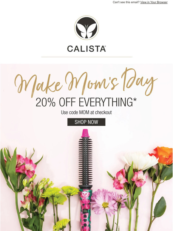 Ends tonight: 20% off for Mother's Day 💐