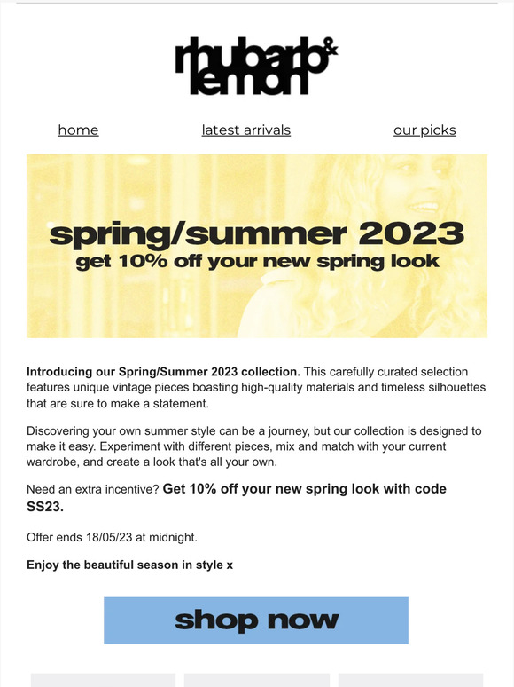 Introducing Your Spring/Summer 2023 Look