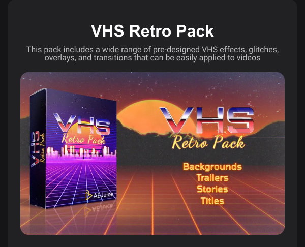 VHS Retro Pack