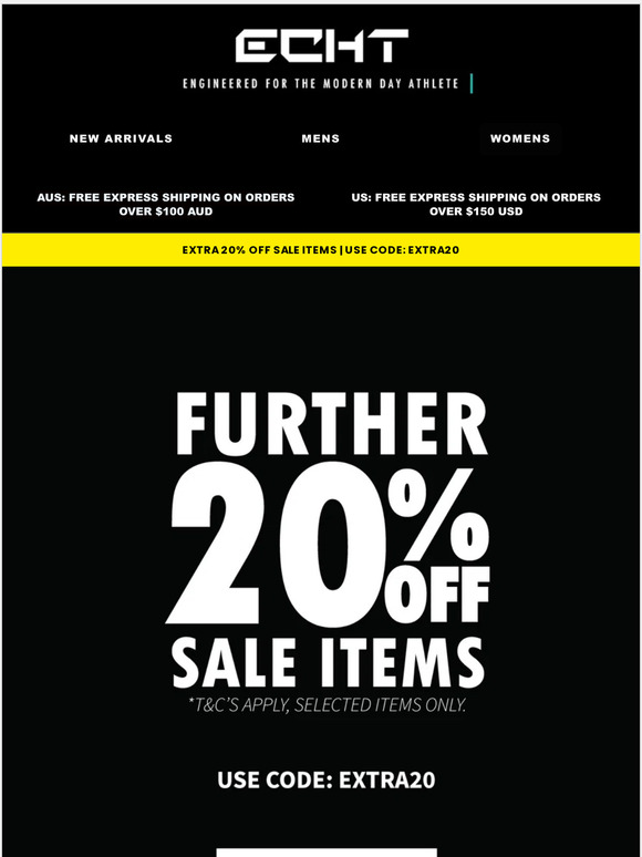 EXTRA 20% OFF Outlet - Last Call
