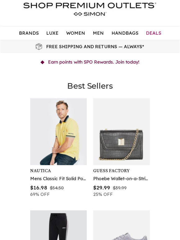 Shop Premium Outlets: 69% Off Nautica Mens Classic Fit Solid Polo | Milled