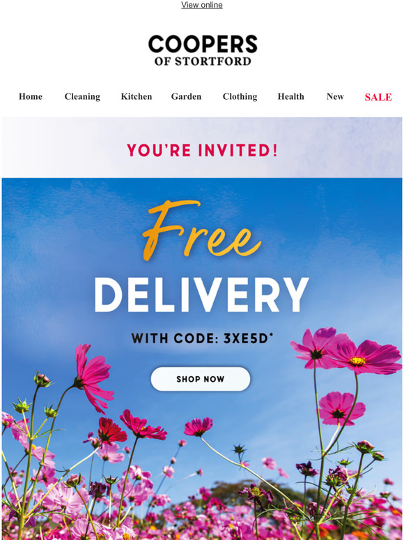 Coopers of Stortford You're Invited FREE Delivery All Orders! Milled