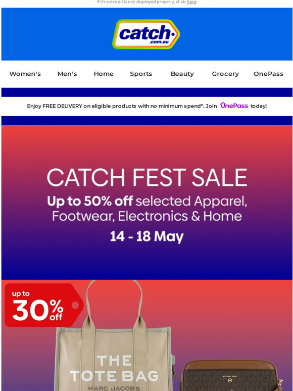📢 Catch Fest: Marc Jacobs, Converse, Nike & more